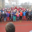 Piłkarze Zagłębia Sosnowiec razem z dziećmi celebrują otwarcie nowego obiektu